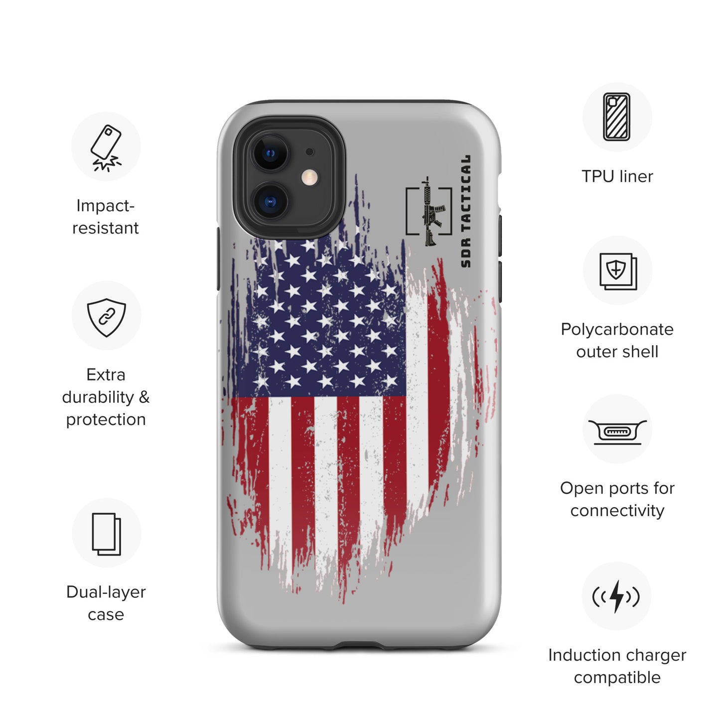 SDR Flag Tough Case for iPhone®