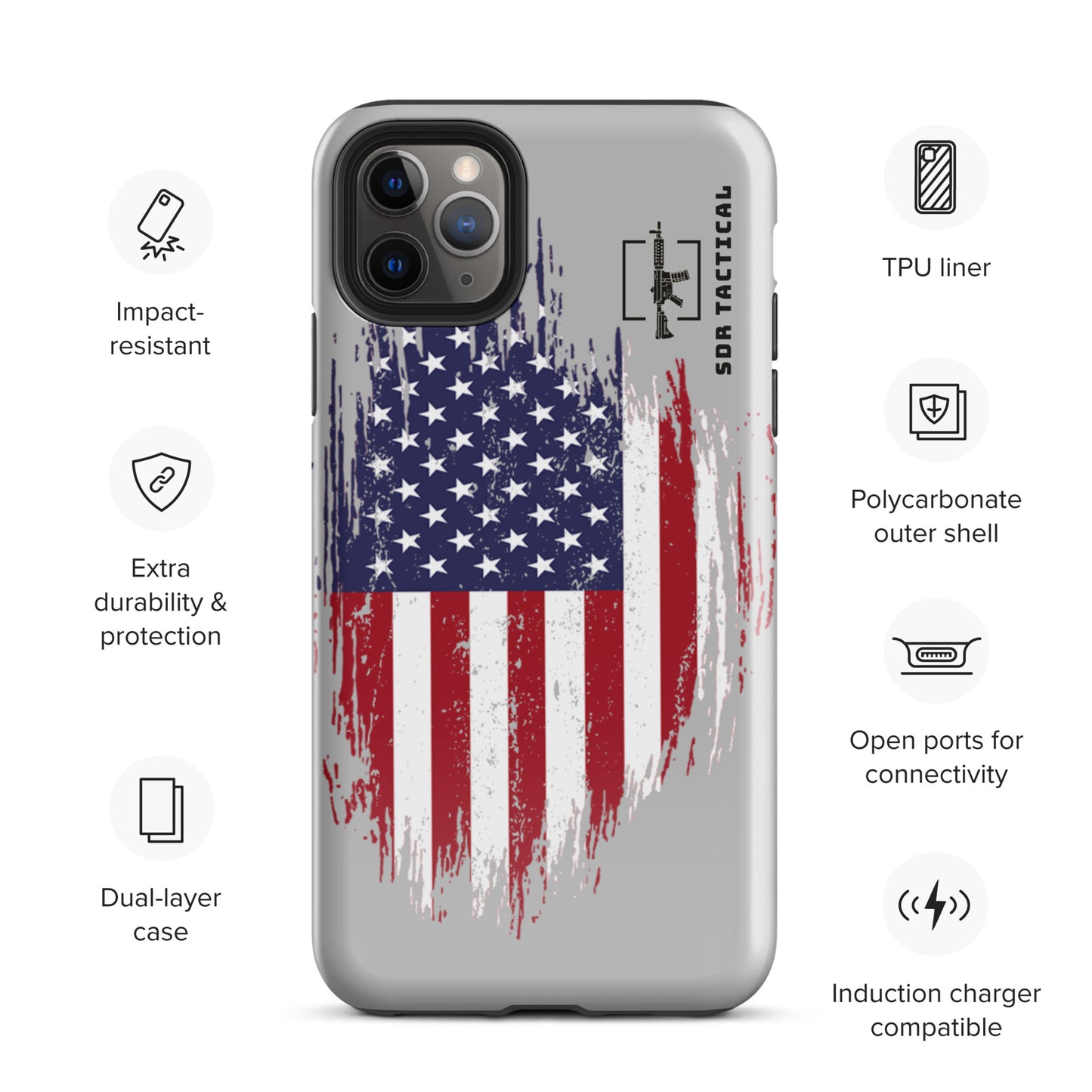 SDR Flag Tough Case for iPhone®