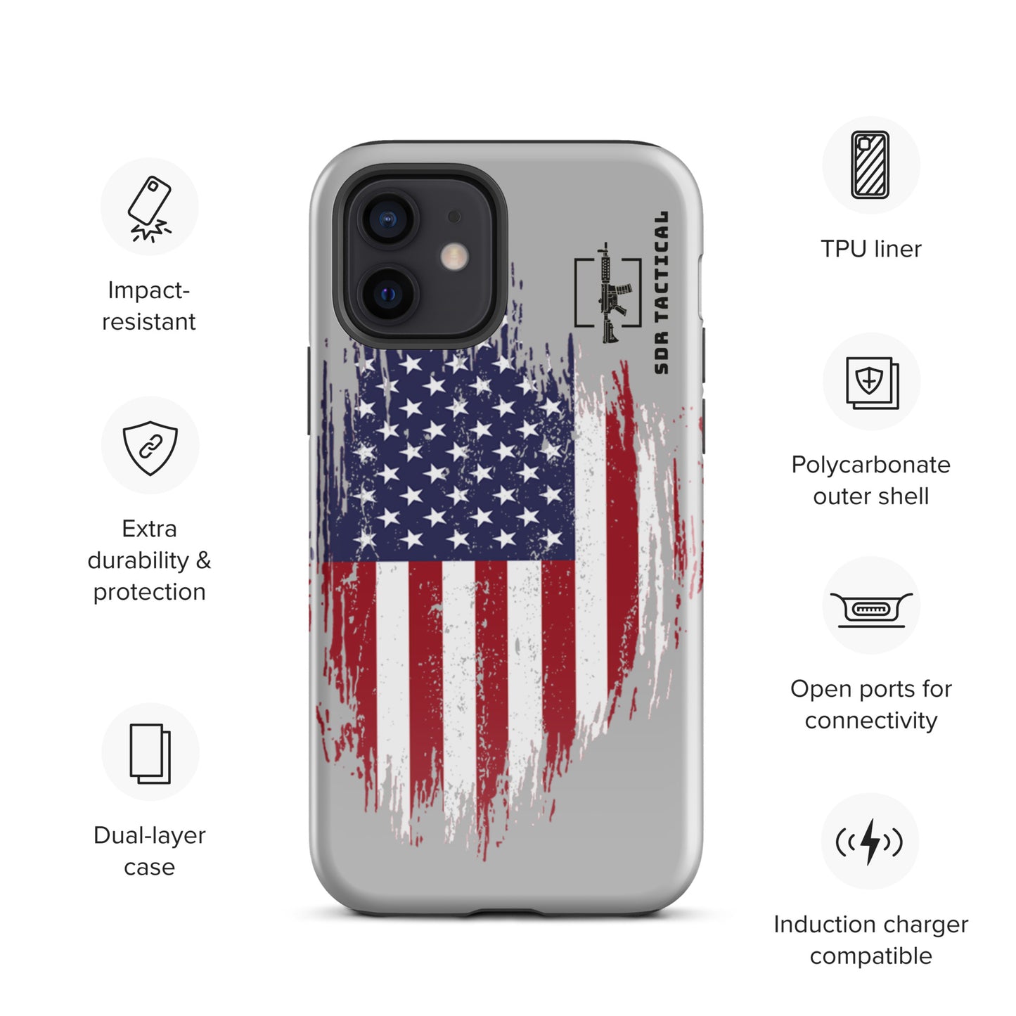 SDR Flag Tough Case for iPhone®