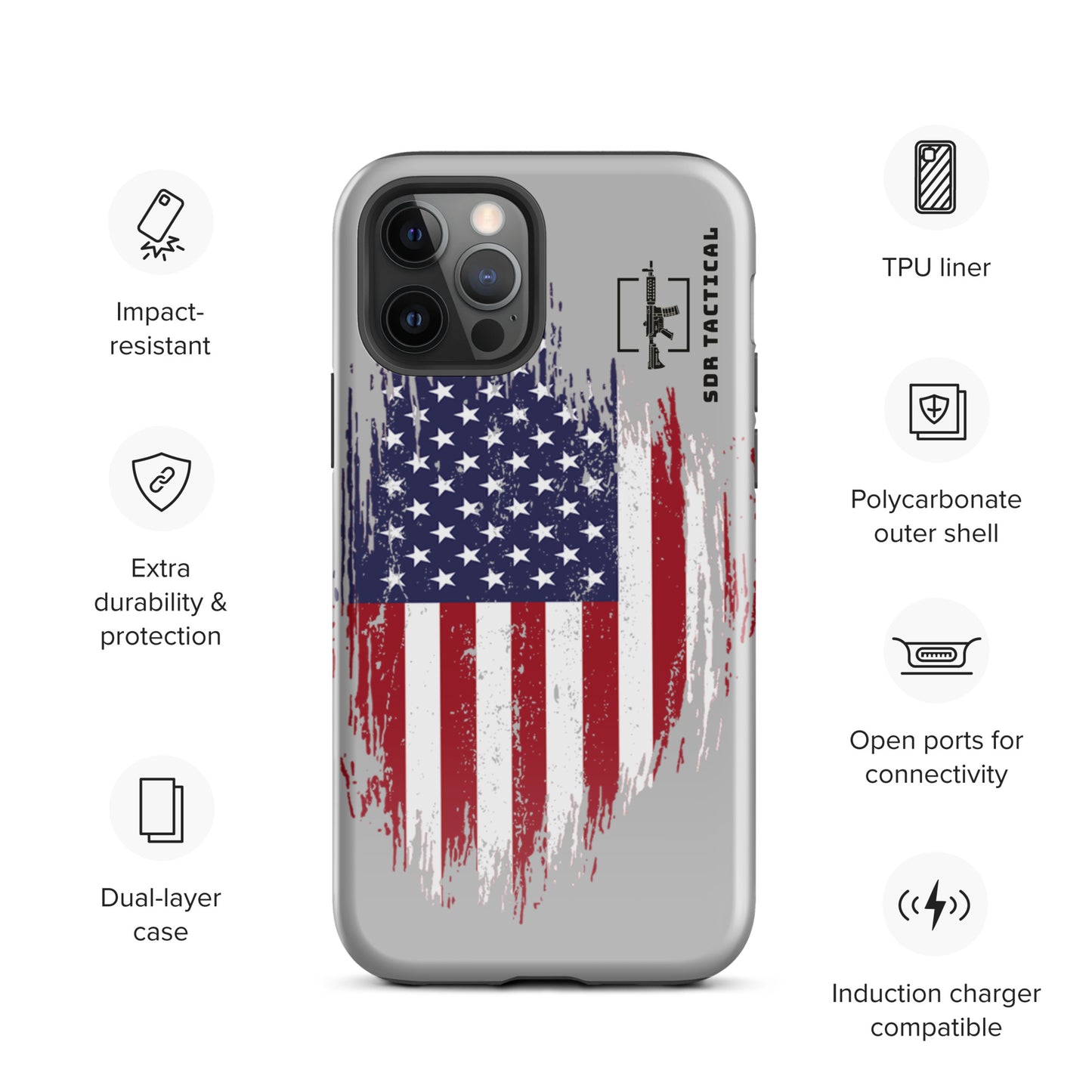 SDR Flag Tough Case for iPhone®