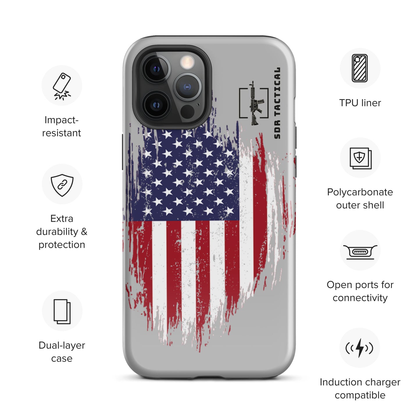 SDR Flag Tough Case for iPhone®