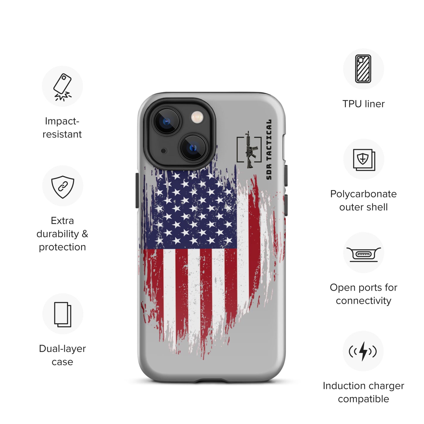 SDR Flag Tough Case for iPhone®