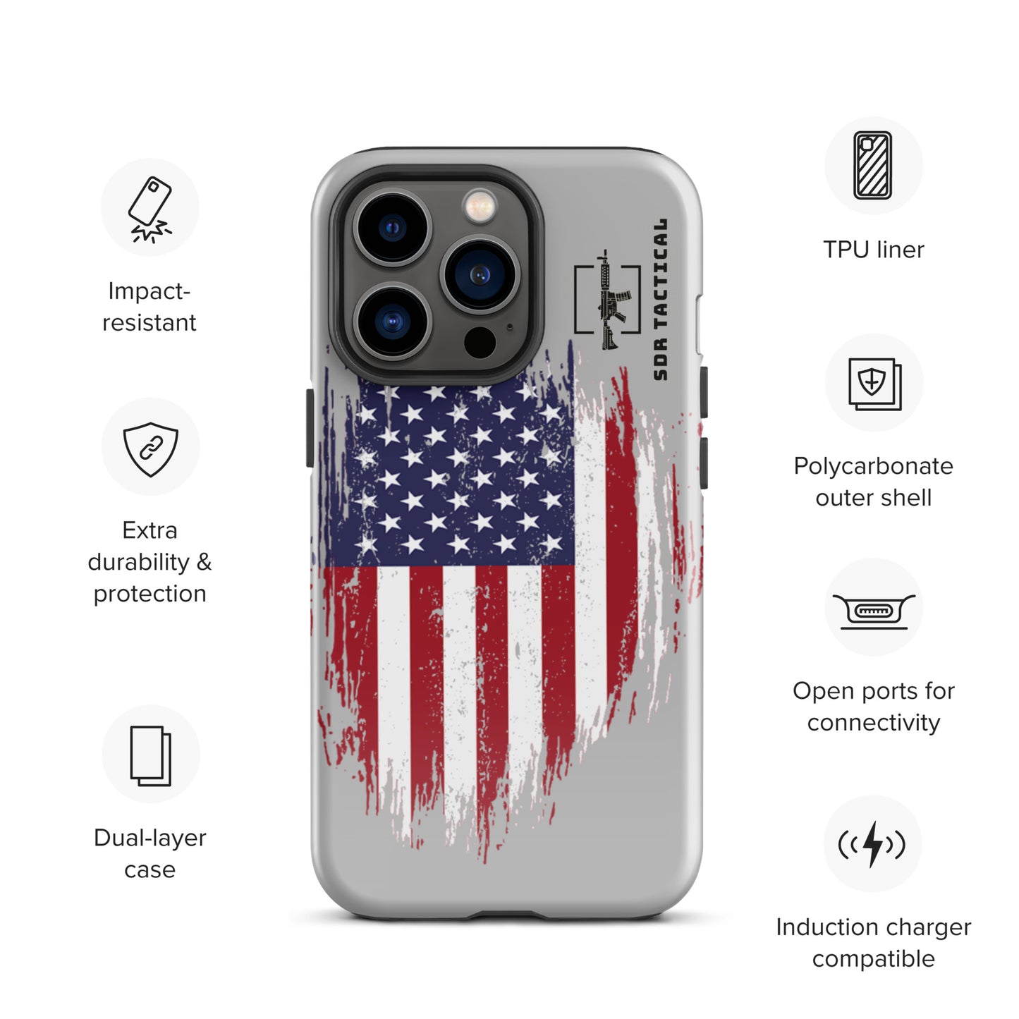 SDR Flag Tough Case for iPhone®