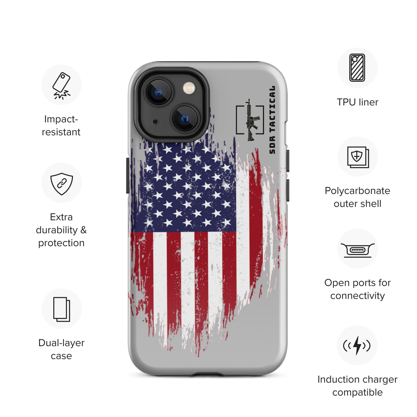 SDR Flag Tough Case for iPhone®