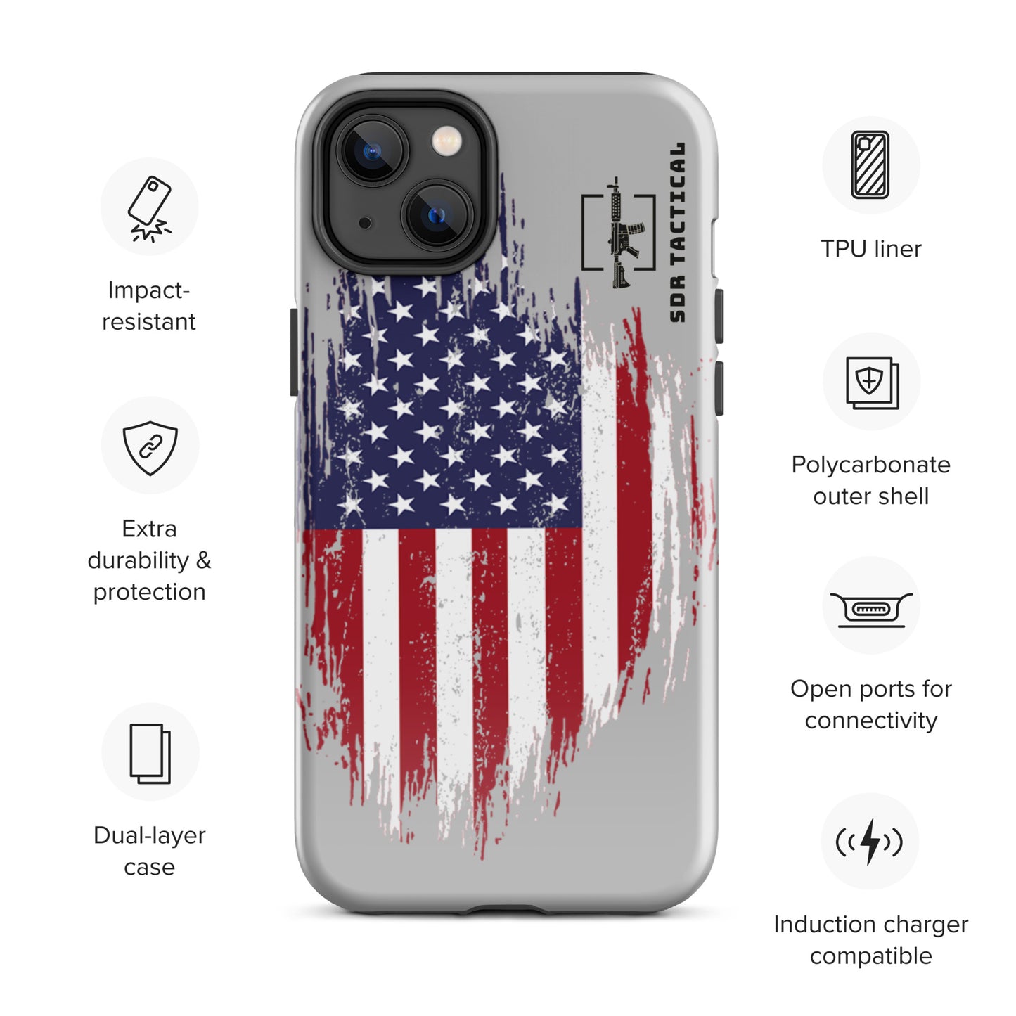 SDR Flag Tough Case for iPhone®