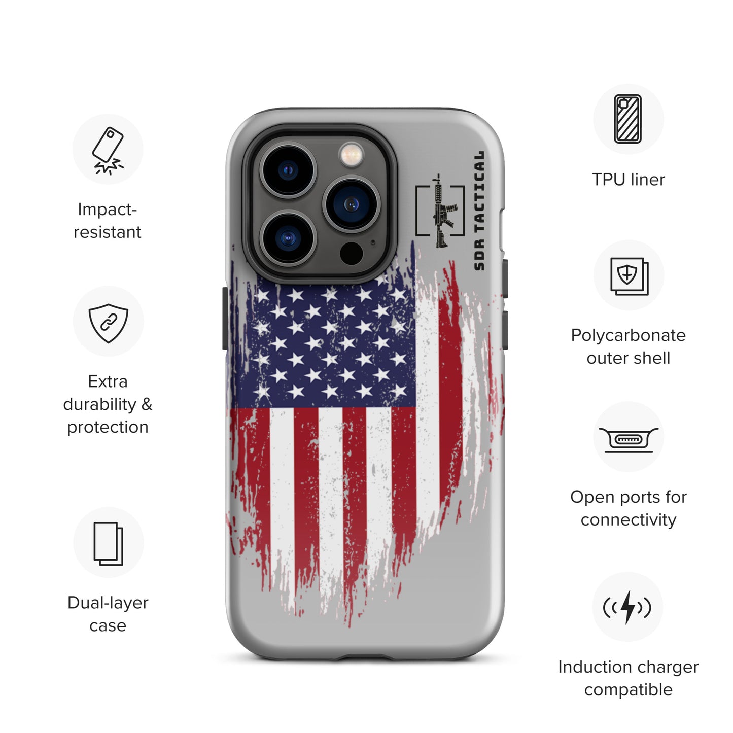 SDR Flag Tough Case for iPhone®