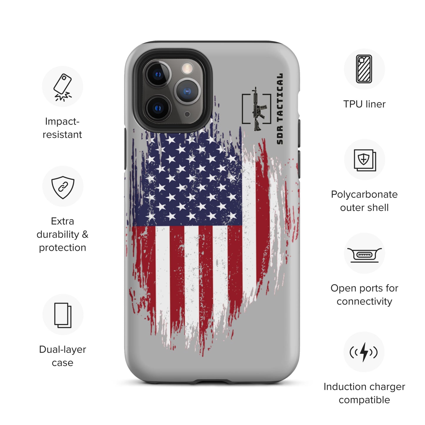 SDR Flag Tough Case for iPhone®