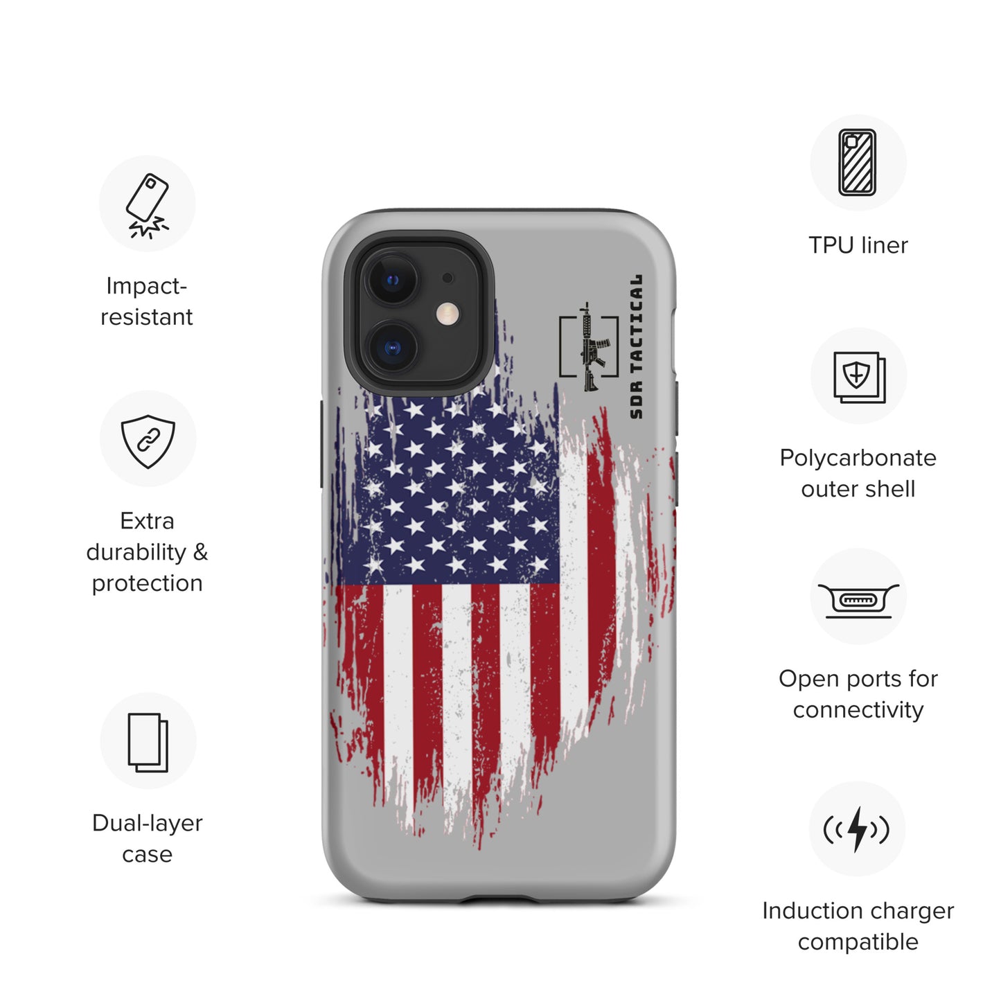 SDR Flag Tough Case for iPhone®