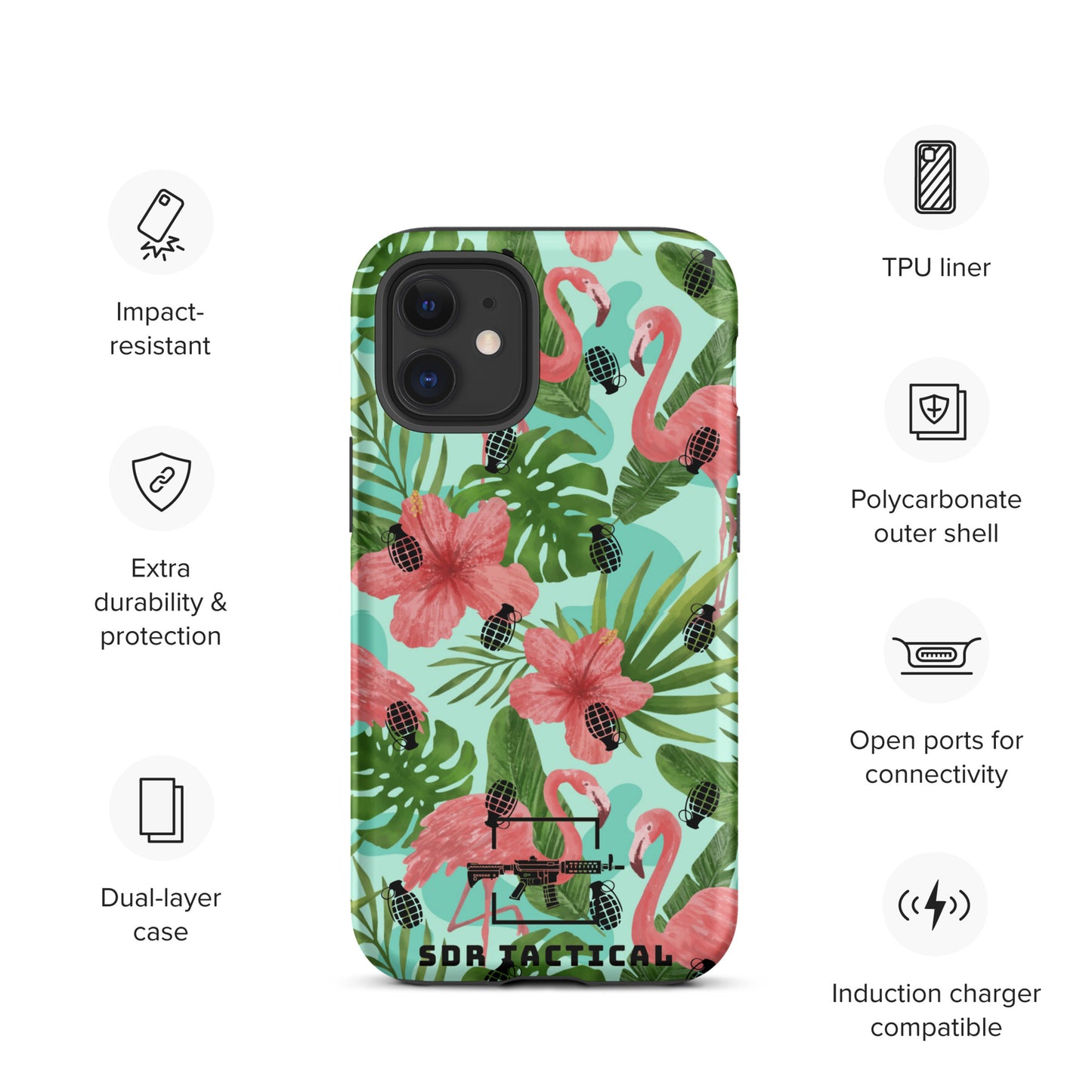 SDR Flamingo Tough Case for iPhone®