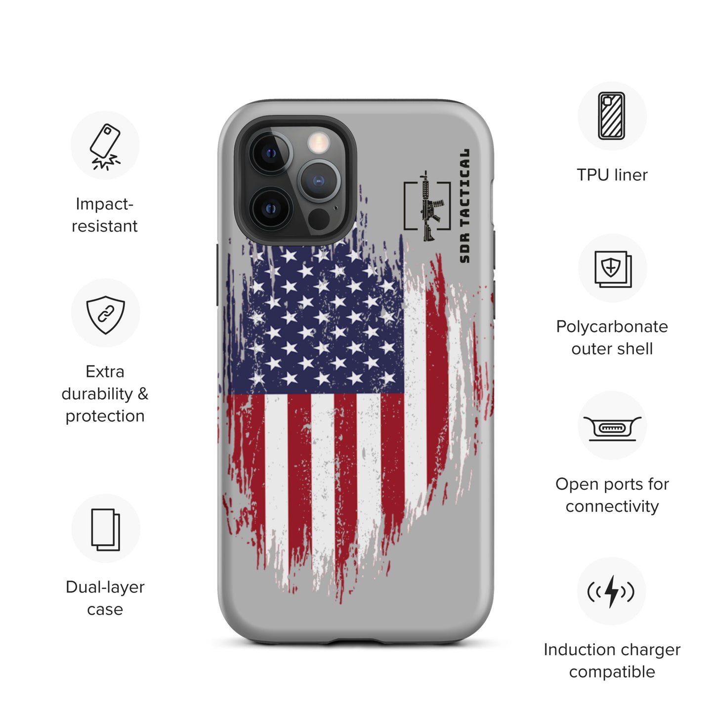 SDR Flag Tough Case for iPhone®