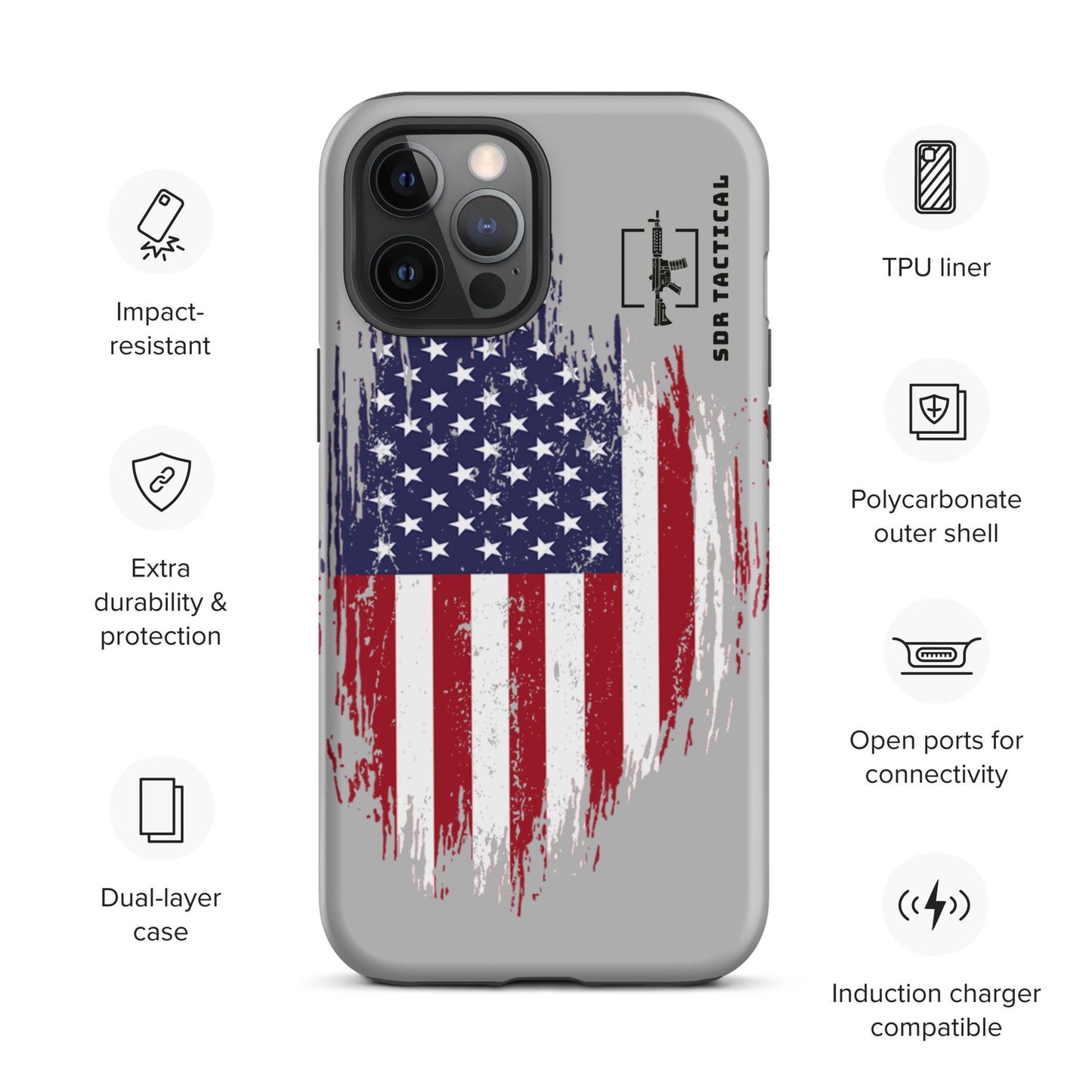 SDR Flag Tough Case for iPhone®