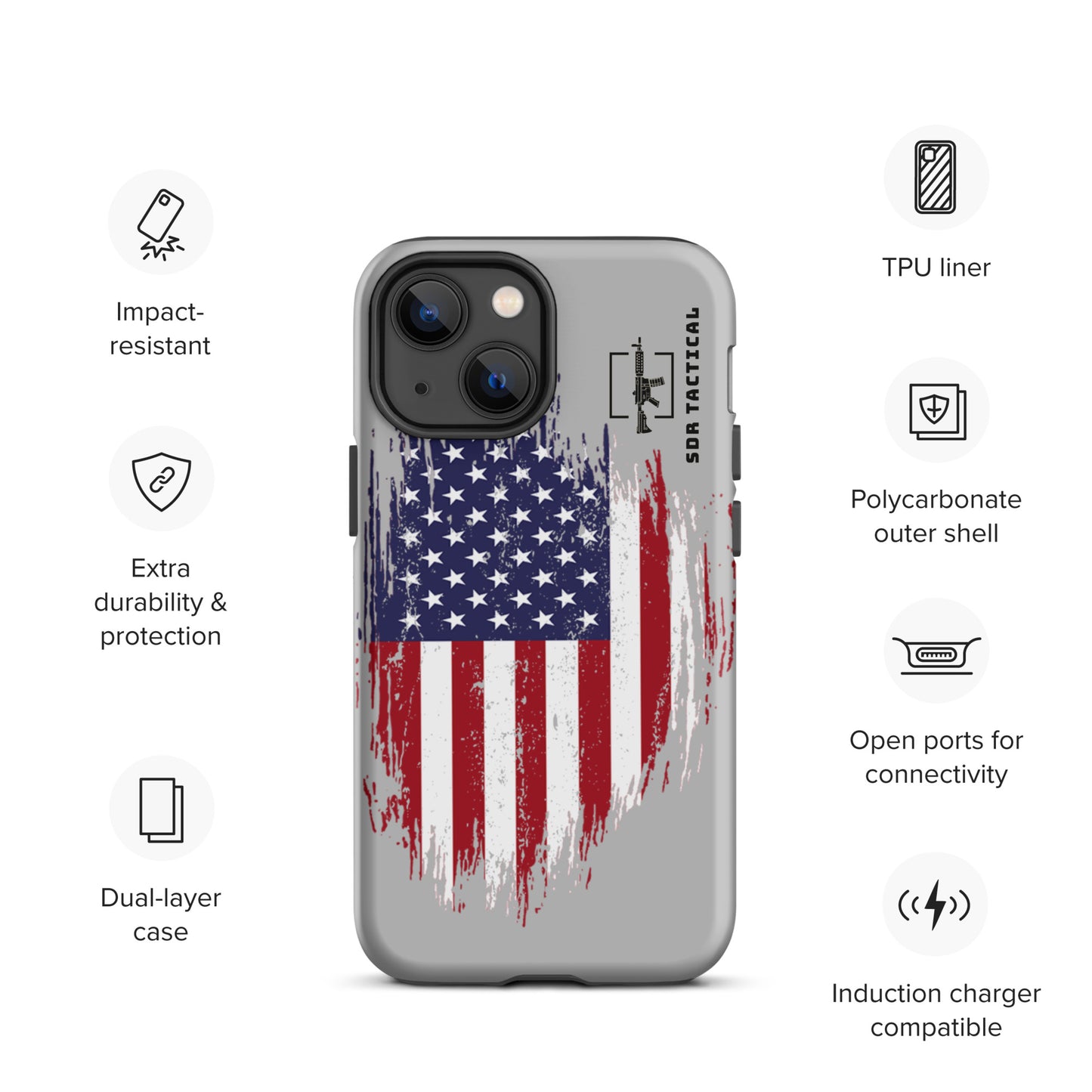 SDR Flag Tough Case for iPhone®