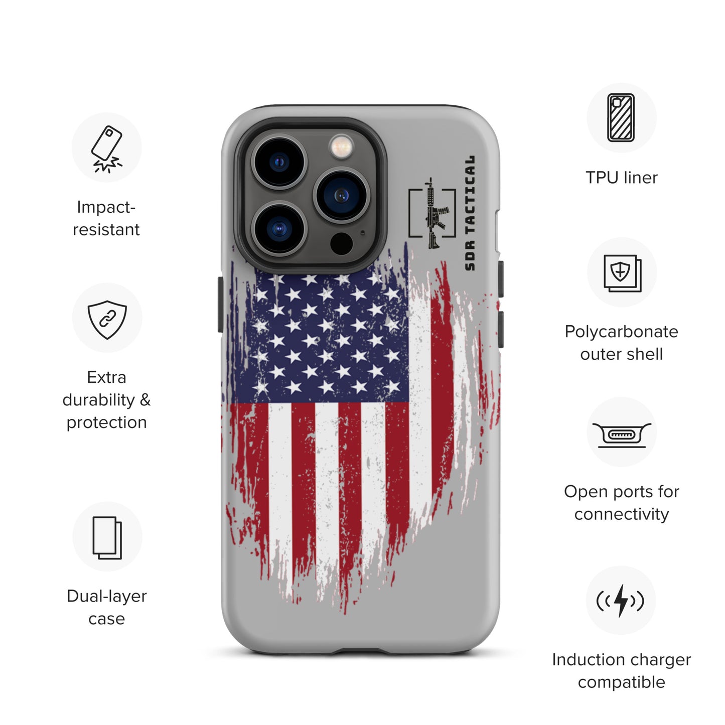 SDR Flag Tough Case for iPhone®