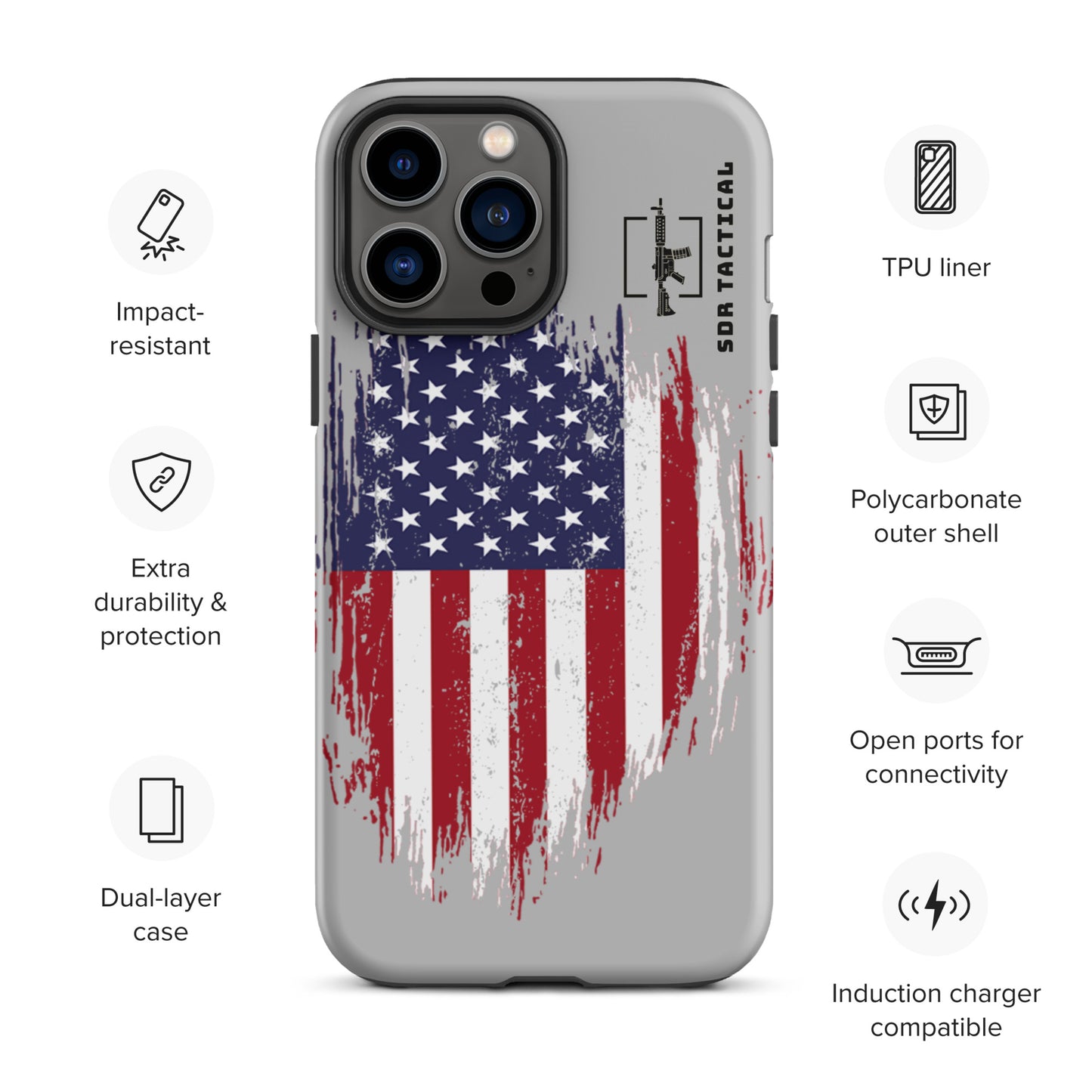 SDR Flag Tough Case for iPhone®