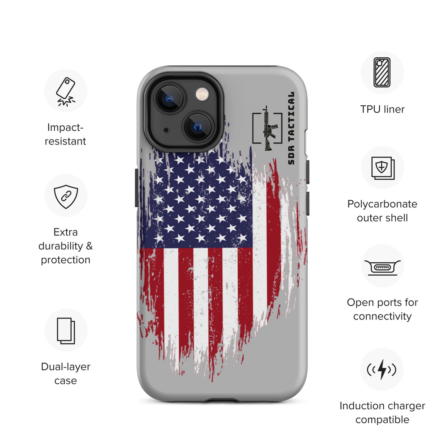 SDR Flag Tough Case for iPhone®