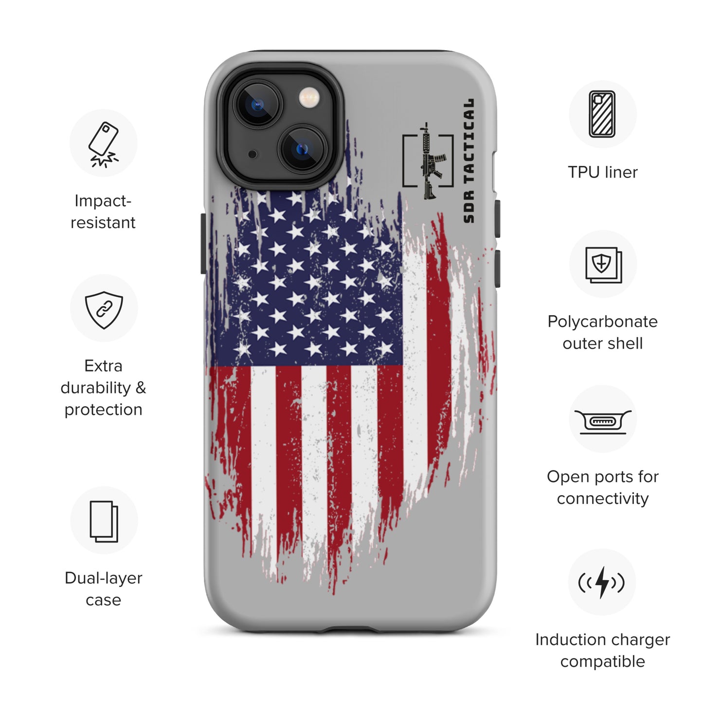 SDR Flag Tough Case for iPhone®