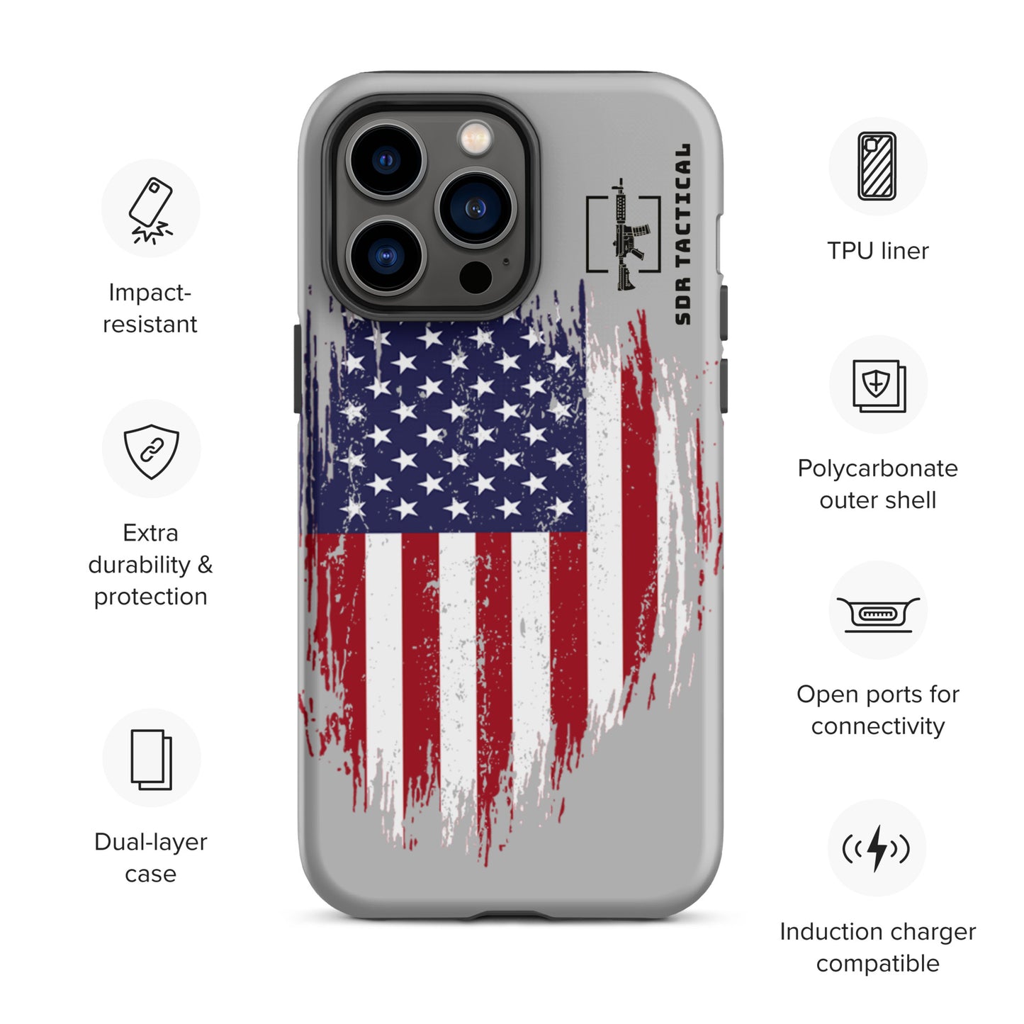 SDR Flag Tough Case for iPhone®