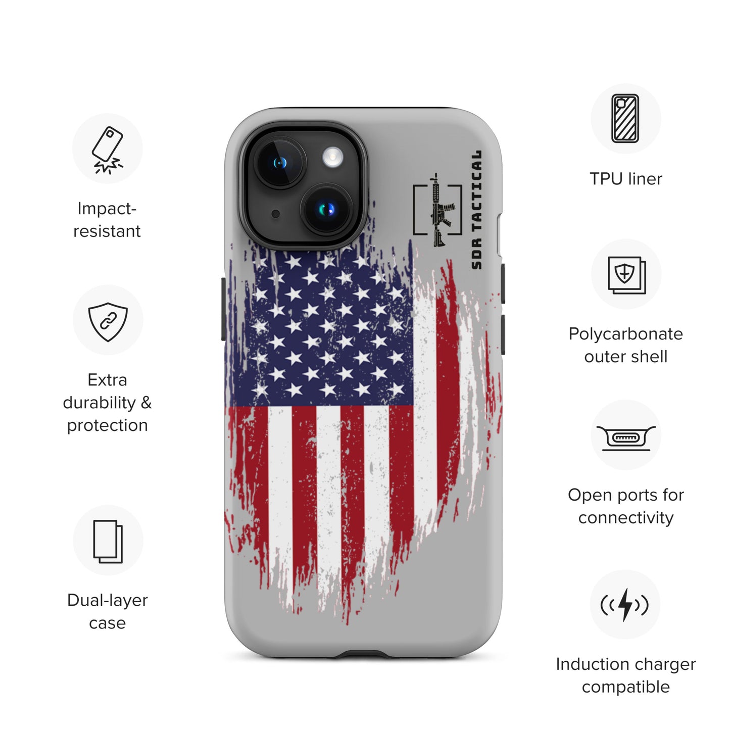 SDR Flag Tough Case for iPhone®